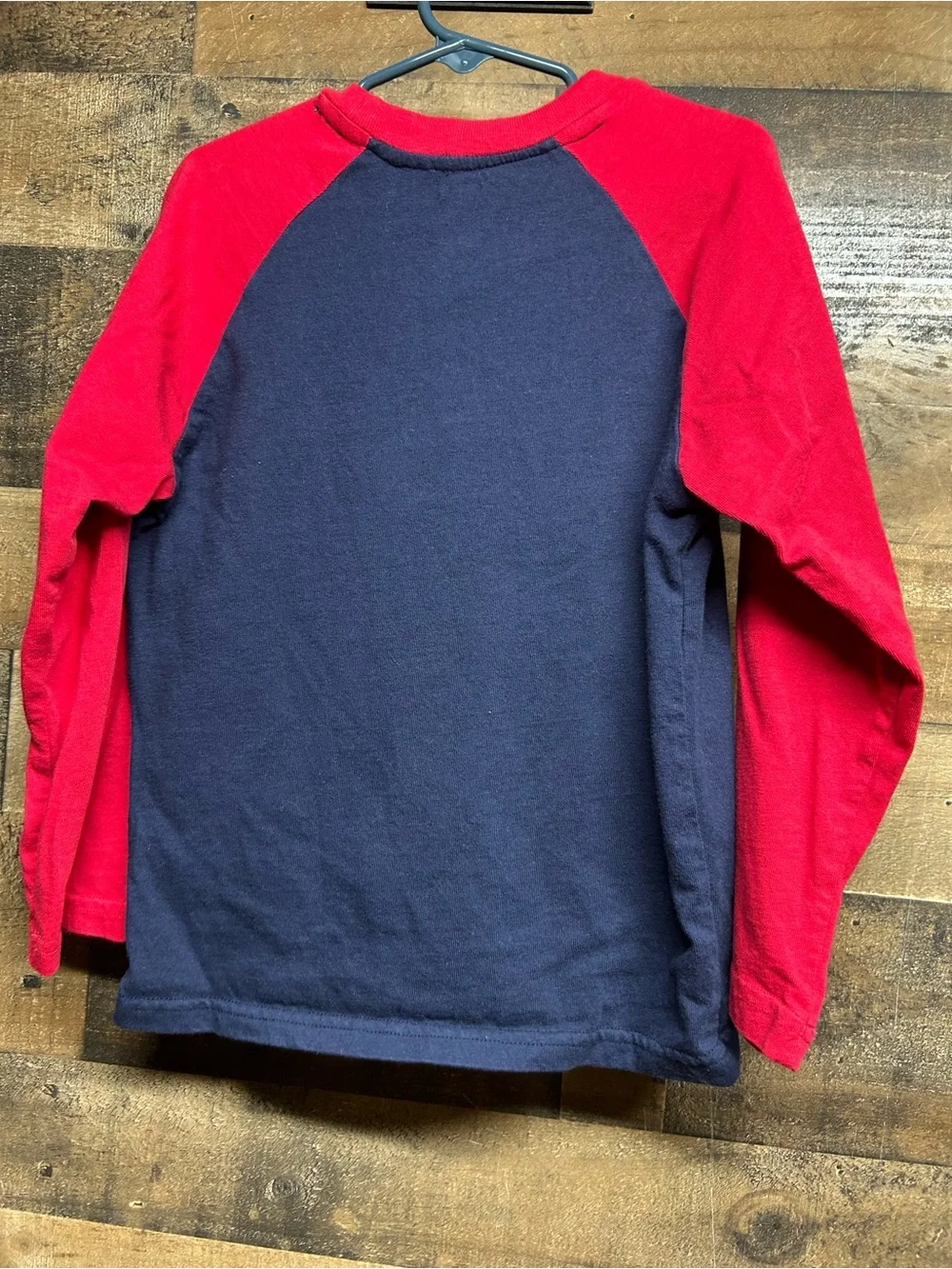 Gymboree Navy & Red Dinosaur Raglan Long-Sleeve Top